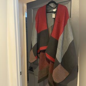 One size sweater cape from Lake Shore Drive